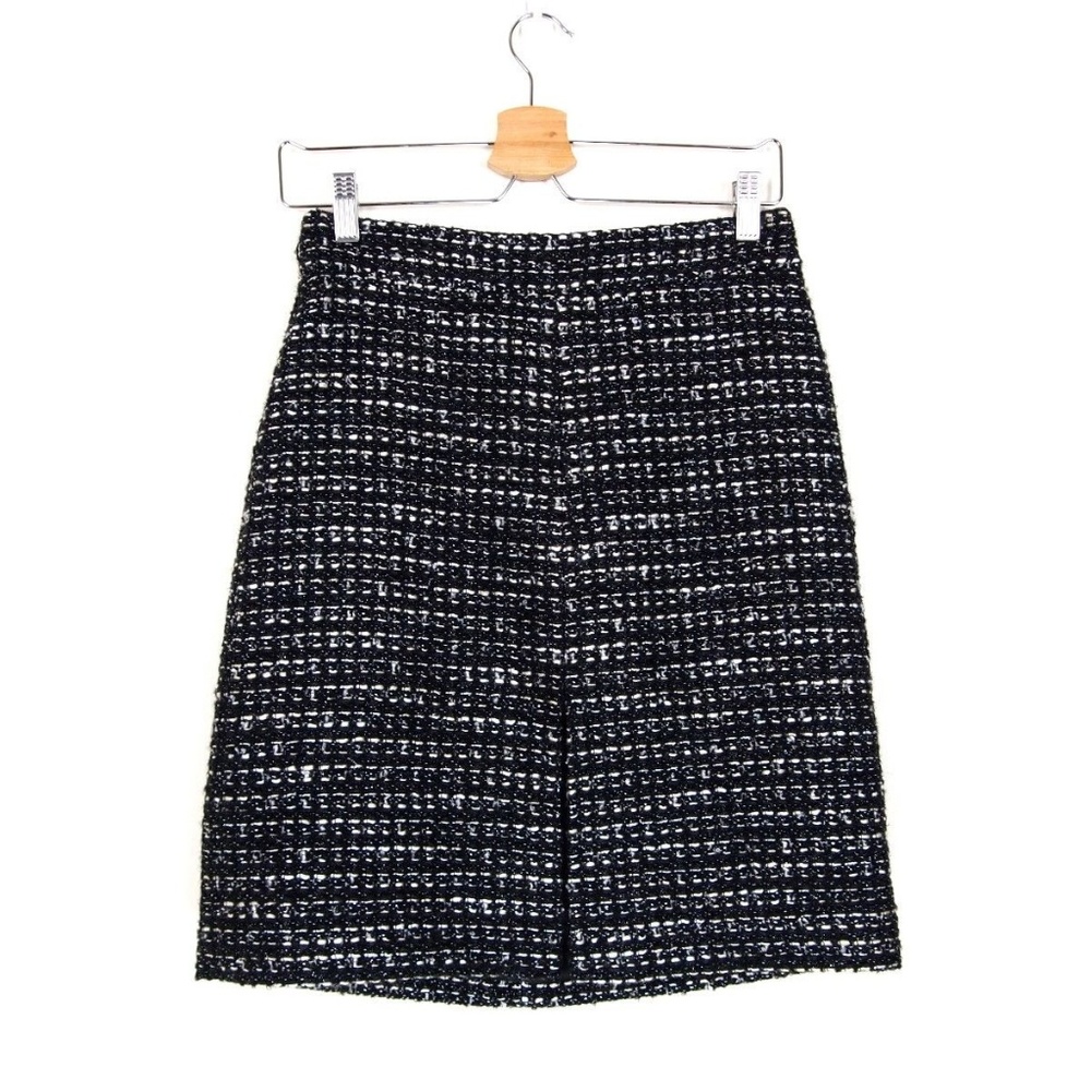 J. Crew Petite Black Tweed Pencil Skirt Sz. 4P